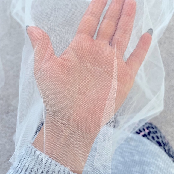 Beaded Cathedral Length Veil + Garment Bag - Picture 12 of 13